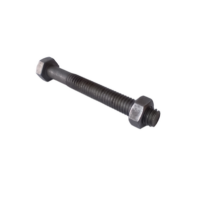 10 CM / TM Baut Mur Hexagon Bolt Nut Flat Head Hitam KG - 1 KG