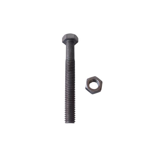 10 CM / TM Baut Mur Hexagon Bolt Nut Flat Head Hitam KG - 1 KG