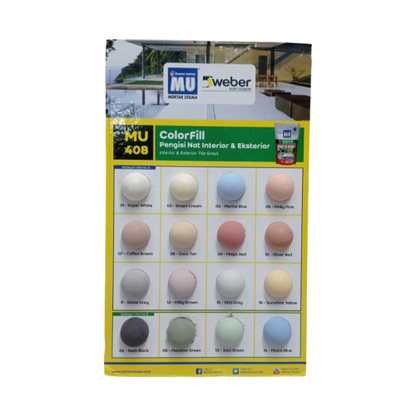 1 KG / MU 408 COLORFILL Semen Nat Pengisi Keramik Tile Grout Warna Muda
