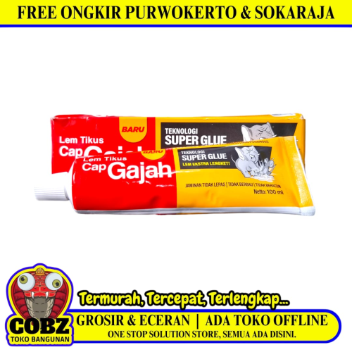 100 ML / CAP GAJAH Rat Glue Lem Tikus Trap Perangkap Super Lengket Warna