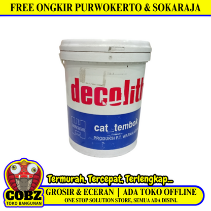 25 KG / DECOLITH Cat Tembok Beton Plafon Wall Paint Pail