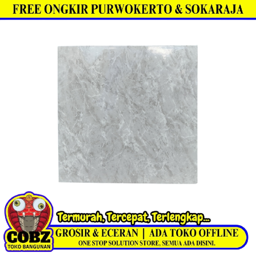 30 CM x 30 CM / ASIA MADISON Keramik Lantai Rumah Glossy Grey Dus