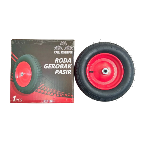 8 IN / CARL SCHLIEPER Roda Ban Hidup Gerobak Angkong Sorong Pasir Cor Set