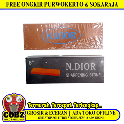 6 IN / N.DIOR Mata Gerinda Batu Gosok Asah Besi Grinding Wheel