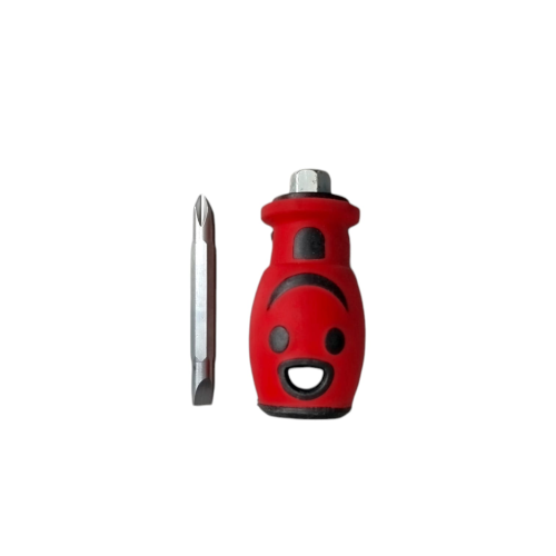 1 1/2 IN / COBZ 7763 Obeng Screwdriver Two Way Bolak Balik Plus Minus 2 In 1 Gagang Fiber