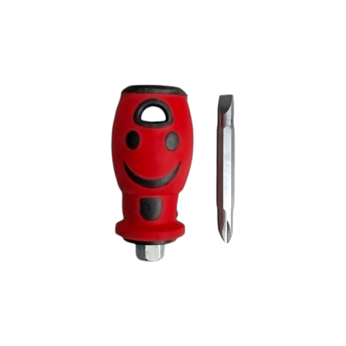 1 1/2 IN / COBZ 7763 Obeng Screwdriver Two Way Bolak Balik Plus Minus 2 In 1 Gagang Fiber