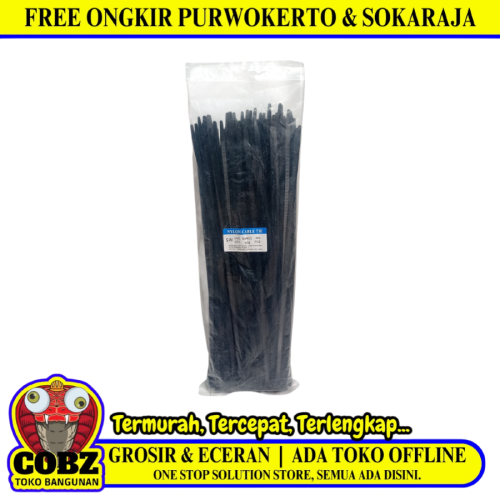 8 MM x 400 MM / SW  Kabel Cable Ties Tali Ripet 40 CM Hitam Pack