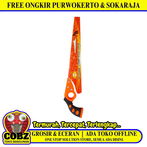 14 IN / HISUKA Gergaji Kayu Pohon Tangan Hand Saw Gagang Fiber