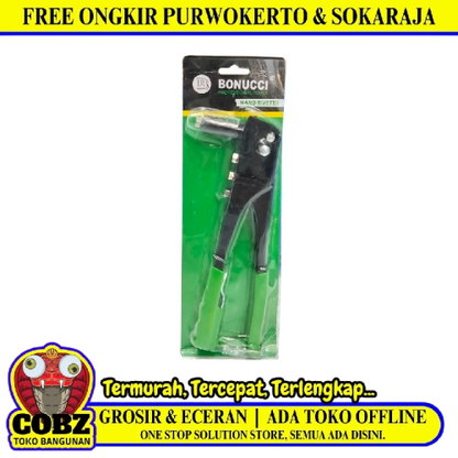 9 1/2 IN / BONUCCI Tang Hand Riveter Tembakan Paku Keling Aluminium