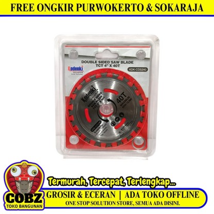 4 IN x T 40 / KODENKI KDK-CDS240 Circular Saw Mata Gerinda Potong Kayu Wood Cutting