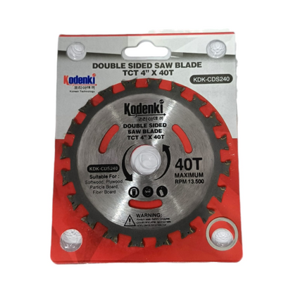 4 IN x T 40 / KODENKI KDK-CDS240 Circular Saw Mata Gerinda Potong Kayu Wood Cutting