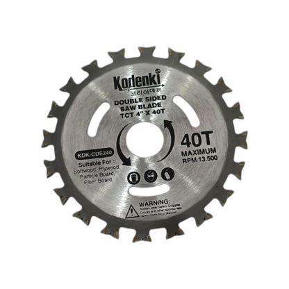 4 IN x T 40 / KODENKI KDK-CDS240 Circular Saw Mata Gerinda Potong Kayu Wood Cutting