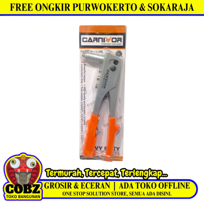 9 1/2 IN / CARNIVOR Tang Hand Riveter Tembakan Paku Keling Aluminium