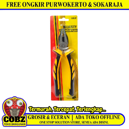 8 IN / MAJESTY Tang Kombinasi Kawat Kabel Combination Pliers