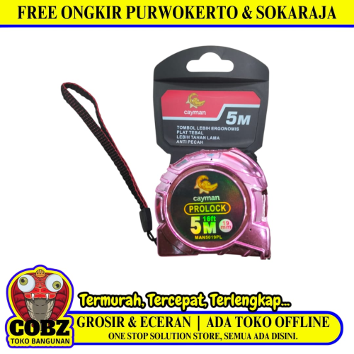 5 M / CAYMAN Meteran Alat Ukur Tukang Bangunan Measuring Tape
