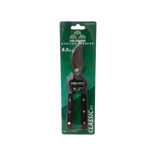 8.5  IN / CARL SCHLIEPER Gunting Dahan Bengkok Ranting Tanaman Pruning Shears Gagang Kayu
