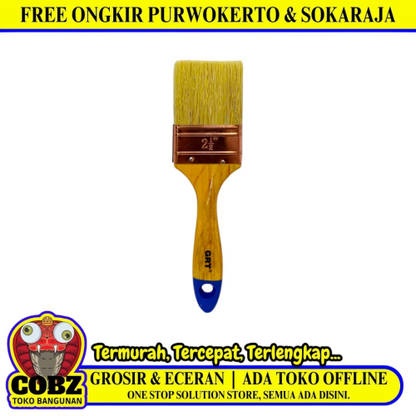 2 1/2 IN / GRT PREMIUM Kuas Cat Tembok Kayu Besi Air Acyrlic Paint Brush