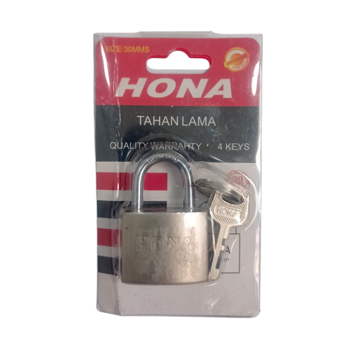 30 MM / HONA Gembok Pintu Pagar Padlock Anti Maling Leher Pendek