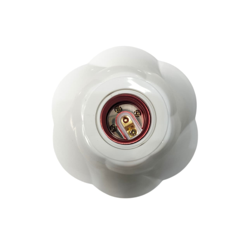 MATSUI 293 Fitting Tempat Lampu Plafon Atap Tempel Bulat Besar Putih