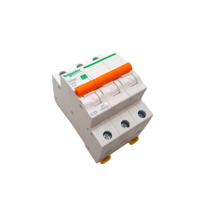25 A / SCHNEIDER MCB 3 Phase Circuit Breaker Pcs