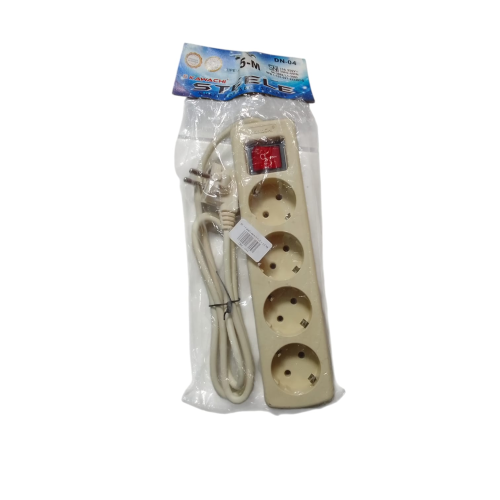 4 LUBANG x 150 CM / KAWACHI STEELE DN-04 Stop Kontak Colokan Terminal Kabel 1.5 M
