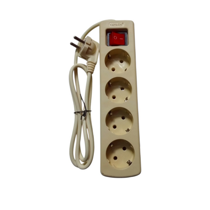 4 LUBANG x 150 CM / KAWACHI STEELE DN-04 Stop Kontak Colokan Terminal Kabel 1.5 M