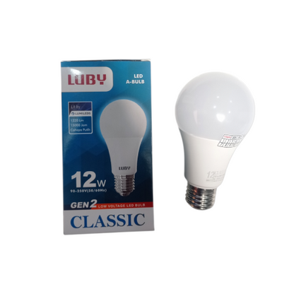 12 WATT / LUBY CLASSIC GEN 2 LED Lampu Bohlam Bulb Moto Putih