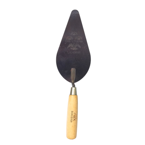 7 IN / CARL SCHLIEPER Cetok Sendok Semen Acian Trowel Lancip Gagang Kayu
