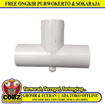 20 MM / ERKE Tee Pipa Listrik Putih Pcs