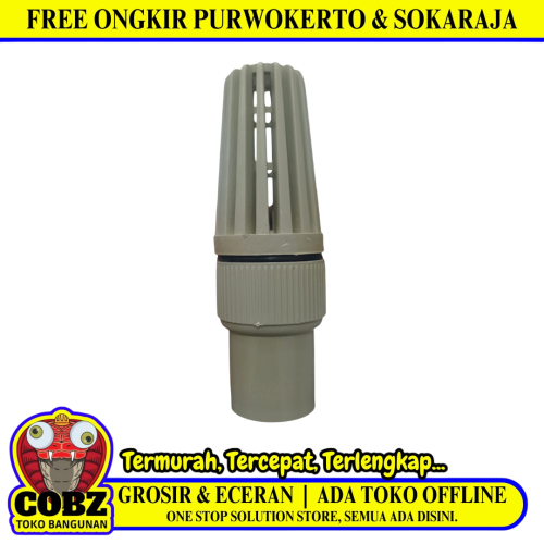 1 IN / HANJIN Foot Klep Valve Saringan Pipa Pompa Torrent PVC