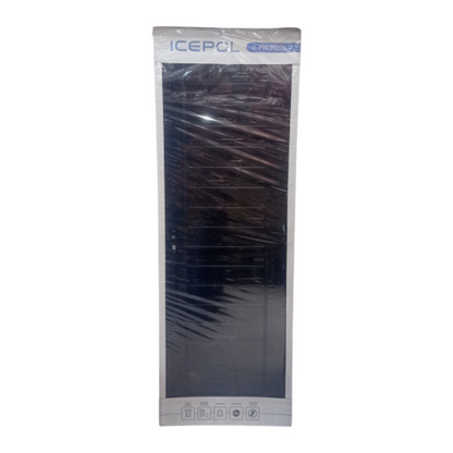 7 CM x 70 CM x 200 CM / ICEPOL Pintu Kamar Mandi PVC Motif Hitam Set
