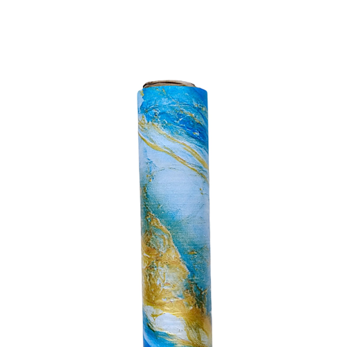 120 CM x 15 M / FITAMA Karpet Perlak Lantai Meja Vinyl PVC Blue Roll