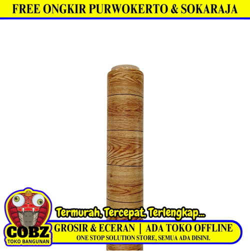 120 CM x 15 M / FITAMA 01 Karpet Perlak Lantai Meja Vinyl PVC Brown Roll