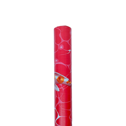 120 CM x 15 M / FITAMA Karpet Perlak Lantai Meja Vinyl PVC Red Roll