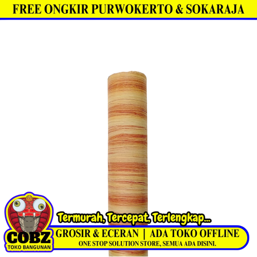 120 CM x 15 M / FITAMA Karpet Perlak Lantai Meja Vinyl PVC Brown Roll
