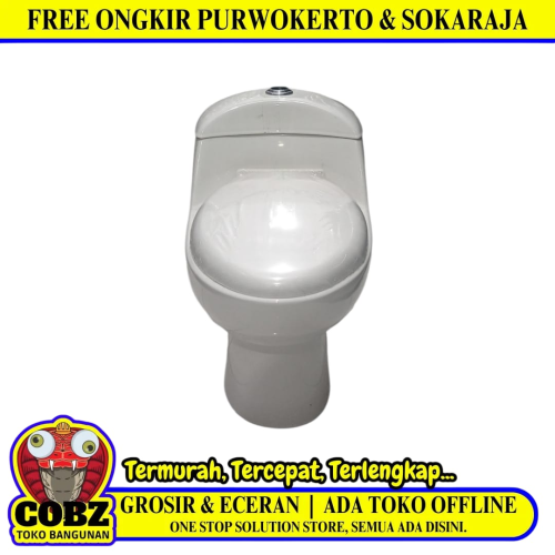 VOLK 056 A Monoblok Kloset Duduk Tangki White Set