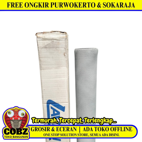 2.5 MM x 5 MM x 100 CM x 10 M / LAVON Strimin Nyamuk Parabola PVC White Roll