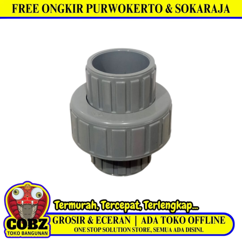 1 1/2 IN / RUCIKA Water Mur Moor Polos Union Socket Plastik PVC