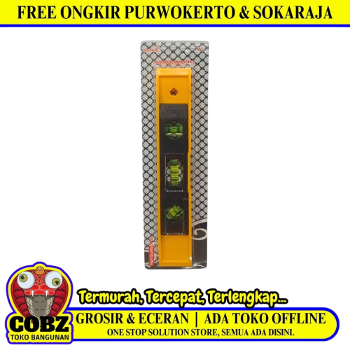 9 IN / STALLION Penggaris Waterpass Alat Ukur Kemiringan Jenis Magnet
