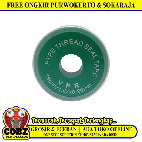 15 M / VPR Seal Tape Siltip TBA Selotip Siltip Isolasi Kran Air