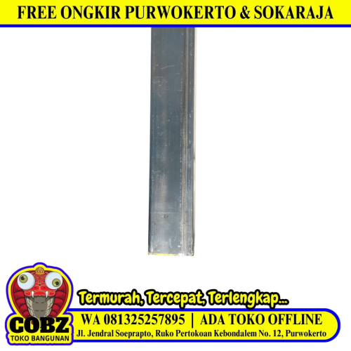 1 MM x 4 CM x 4 CM x 6 M / TM Stal Holo Pipa Kotak Besi Batang