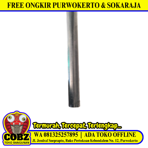 1 IN x 6 M / TM M Hitam Pipa Pralon Paralon Besi Batang