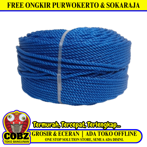 4 MM / NM Tali Tambang Ikat Nylon Plastik PVC Warna Per KG