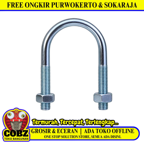 1/4 x 1 IN / TM Klem Klem U Bolt Pcs