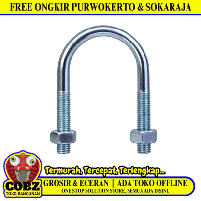 1/4 x 1 IN / TM Klem Klem U Bolt Pcs
