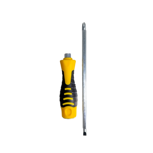 4 IN / COBZ 7647 Obeng Screwdriver Two Way Bolak Balik Plus Minus 2 In 1 Gagang Fiber
