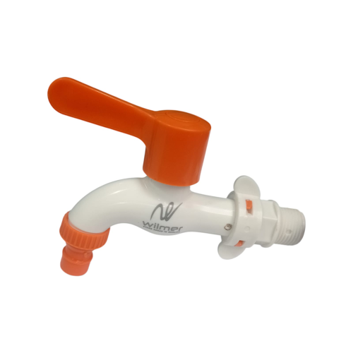 1/2 IN / WILMER Kran Air Tembok Taman Kamar Mandi Plastik PVC