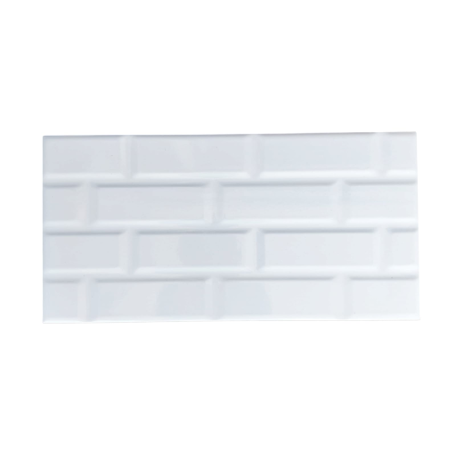 25 CM x 50 CM / ICARUS VENOTTY Keramik Dinding Kamar Mandi Glossy White Dus