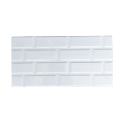 25 CM x 50 CM / ICARUS VENOTTY Keramik Dinding Kamar Mandi Glossy White Dus