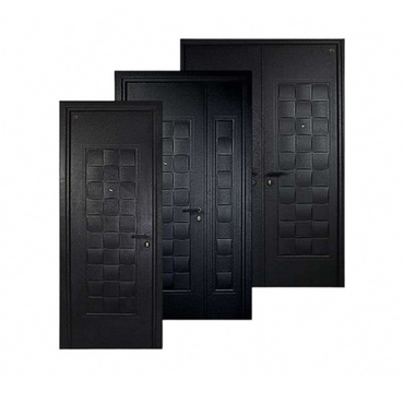 5 CM x 90 CM x 230 CM / FORTRESS BC PRIME 90.11 SINGLE Pintu Kamar Mandi Baja Hitam Set